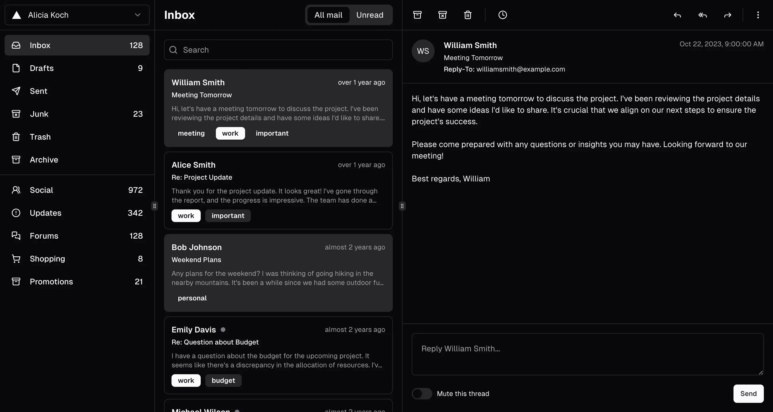 app screen